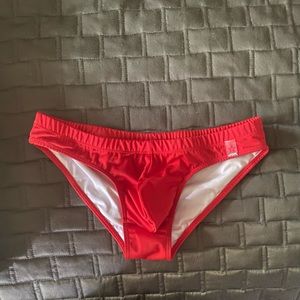 Red JOR swim briefs